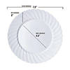 7.5" White Flair Plastic Appetizer/Salad Plates (108 Plates) Image 2