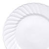 7.5" White Flair Plastic Appetizer/Salad Plates (180 Plates) Image 1