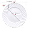 7.5" White Flair Plastic Appetizer/Salad Plates (180 Plates) Image 2