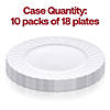 7.5" White Flair Plastic Appetizer/Salad Plates (180 Plates) Image 3