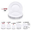 7.5" White Flair Plastic Appetizer/Salad Plates (180 Plates) Image 4