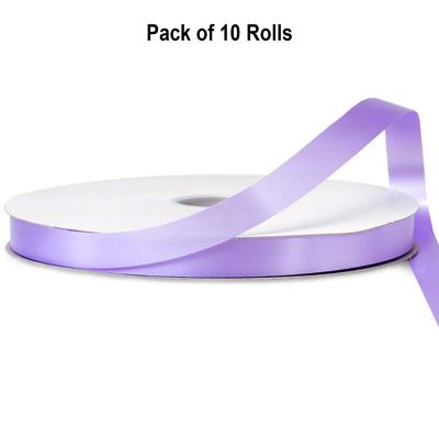 7/8"x100 yard Lavender Polyester Satin Gift Ribbon Image 1