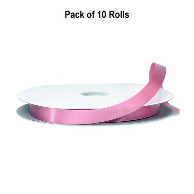 7/8"x100 yard Mauve Polyester Satin Gift Ribbon Image 1