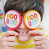 7&quot; Bright Color Happy Day Hooray! Plastic Clappers &amp;#8211; 12 Pc.   Image 4