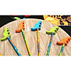 7&quot; Bright Colors Dino Dig Pencils with Eraser Toppers - 12 Pc. Image 4