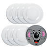 7" Bulk 96 Pc. DIY White Round Plastic Flying Discs Image 1