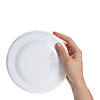 7" DIY Paintable White Plastic Flying Discs - 24 Pc. Image 2