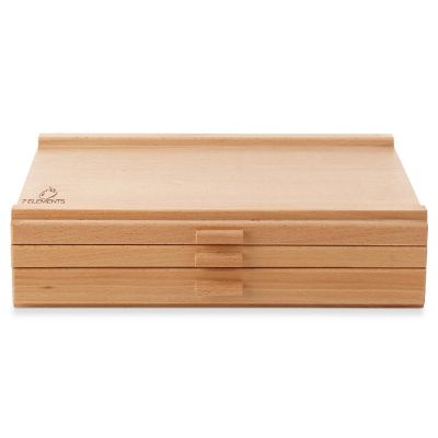 7 Elements Artist Wooden 3-Drawer Storage Box for Art Pastels, Pencils, Brushes and Tools Image 3