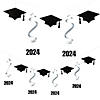 7 Ft. 2024 Graduation Cap & Hanging Swirls Ready-to-Hang Cardstock Garland Image 1