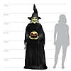 7 Ft. Animated Light-Up Green Witchy Witch Halloween Decoration Image 1