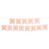 7 Ft. Pink & Gold Happy Birthday Banner - 2 Pc. Image 1