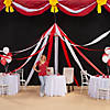 7 Ft. Red & White Striped Carnival Tent Plastic Ceiling Decoration Image 2