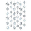 7 Ft. Snowflake Strand Silver Foil Hanging Decorations - 6 Pc. Image 1