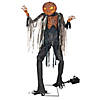 7 Ft. x 3 Ft. Animated Scorched Scarecrow with Fog Machine Decoration Image 1