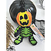 7" Halloween Spookadelic Stuffed Skeletons with Jack-O'-Lantern Head - 12 Pc. Image 2