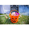 7" Orange Jack-O&#8217;-Lantern BPA-Free Plastic Trick-Or-Treat Buckets - 12 Pc. Image 2