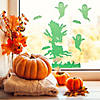 7-Piece Glow in the Dark Evil Tree and Ghosts Halloween Gel Window Clings Image 1