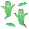 7-Piece Glow in the Dark Evil Tree and Ghosts Halloween Gel Window Clings Image 3