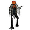 7' Scorched Scarecrow with Flamelight Animated Prop Image 1