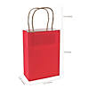 7" x 13 1/4" Bulk Medium Red Kraft Paper Gift Bags - 60 Pc. Image 1