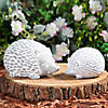 7" x 4" Ceramic Hedgehog Garden Decorations Set - 2 Pc. Image 1