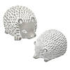 7" x 4" Ceramic Hedgehog Garden Decorations Set - 2 Pc. Image 1