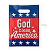 7" x 9 1/2" Bulk 50 Pc. Religious Fourth of July Plastic Goody Bags Image 1