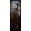70.75" Scary Jack-o'-lantern in Graveyard Halloween Door Decoration Image 1