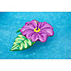 70" Inflatable Green and Pink Summer Hibiscus Flower Lounge Pool Float Image 1