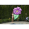 70" Inflatable Green and Pink Summer Hibiscus Flower Lounge Pool Float Image 3