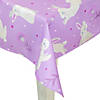 70" Purple Easter Bunny Rectangular Tablecloth Image 4