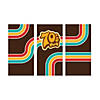 70s Party Backdrop Banner - 3 Pc. Image 1