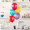 70th Birthday Sparkle 11" Latex Balloon Assortment - 6 Pc. Image 2