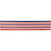 71" Red  White and Blue Americana Striped Table Runner Image 1