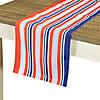 71" Red  White and Blue Americana Striped Table Runner Image 4