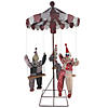 72&quot; Animated Clown-Go-Round Halloween Decoration Image 1