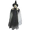 72" Animated Hanging Witch Halloween Decoration Image 1