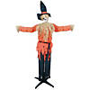72" Animated Standing Scarecrow Halloween Decoration Image 1