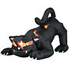 72" Blow Up Inflatable Black Cat With Turning Head Halloween Decoration Image 1