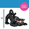 72" Blow Up Inflatable Black Cat With Turning Head Halloween Decoration Image 1