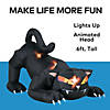 72" Blow Up Inflatable Black Cat With Turning Head Halloween Decoration Image 2