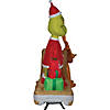 72" Blow Up Inflatable Dr. Seuss&#8482; The Grinch & Max on Sled Outdoor Yard Decoration Image 2