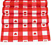 72" Checkered Heart Valentine's Day Table Runner Image 2