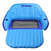 72-Inch Inflatable Blue Love Seat Swimming Pool Float with Convertible Foot Rest Image 1