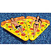 72" Inflatable Yellow and Orange Pizza Slice Swimming Pool Float Raft Image 3