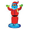 72" Outdoor Blow Up Inflatable Light-Up Santa Claus Image 1