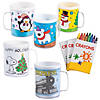72 Pc. Color Your Own Christmas Mug Assortment for 36 Image 1