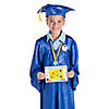 72 Pc. Graduation Blue Gown & Cap Set with Awards for 12 Image 1