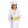 72 Pc. Graduation White Gown & Cap Set with Awards for 12 Image 1