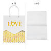72 Pc. Wedding Gift Bags with Tissue Paper Kit Image 1